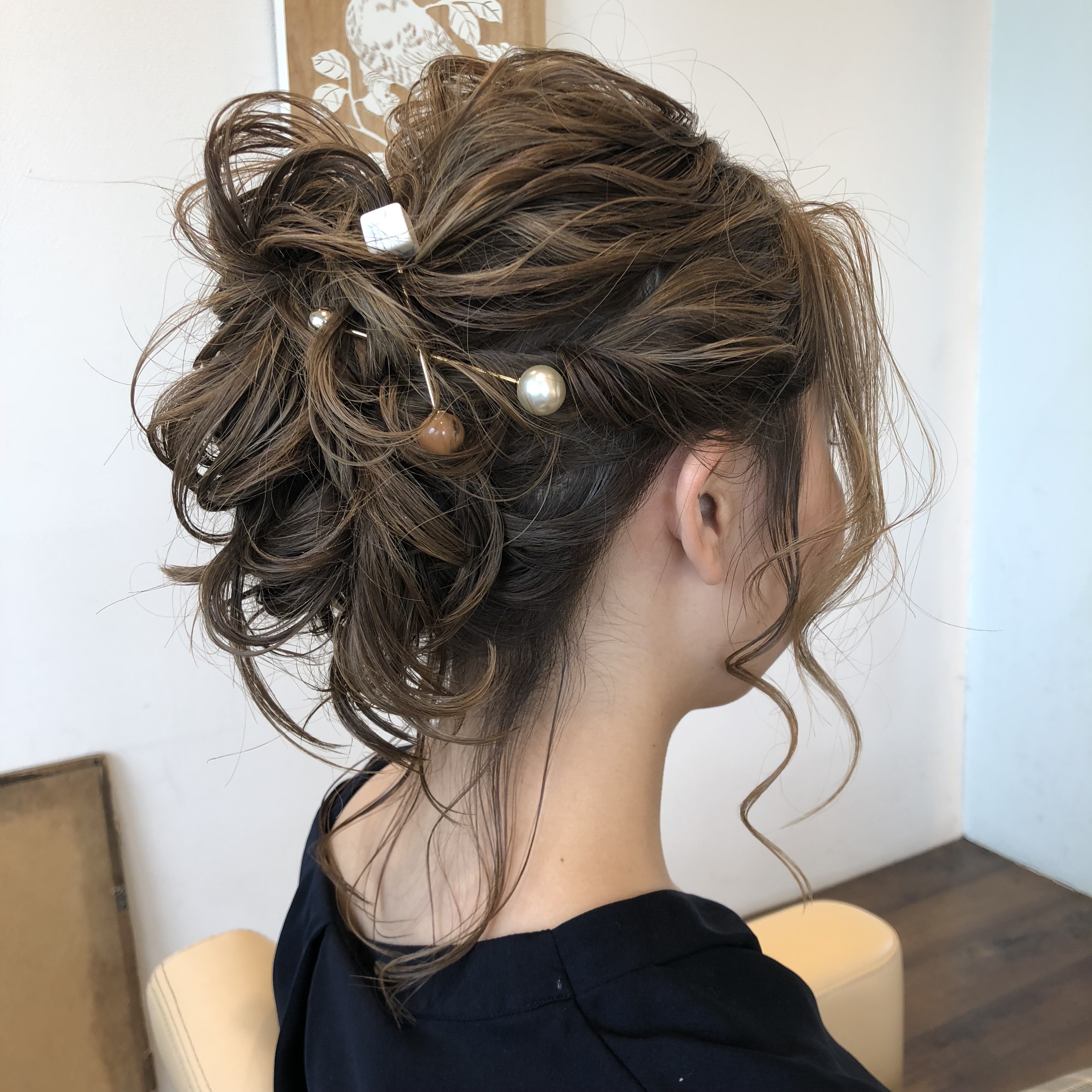 結婚式お呼ばれヘアセット